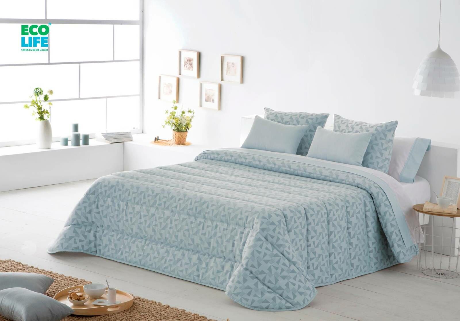 JVR Tejidos Narzuta Abstract Azul