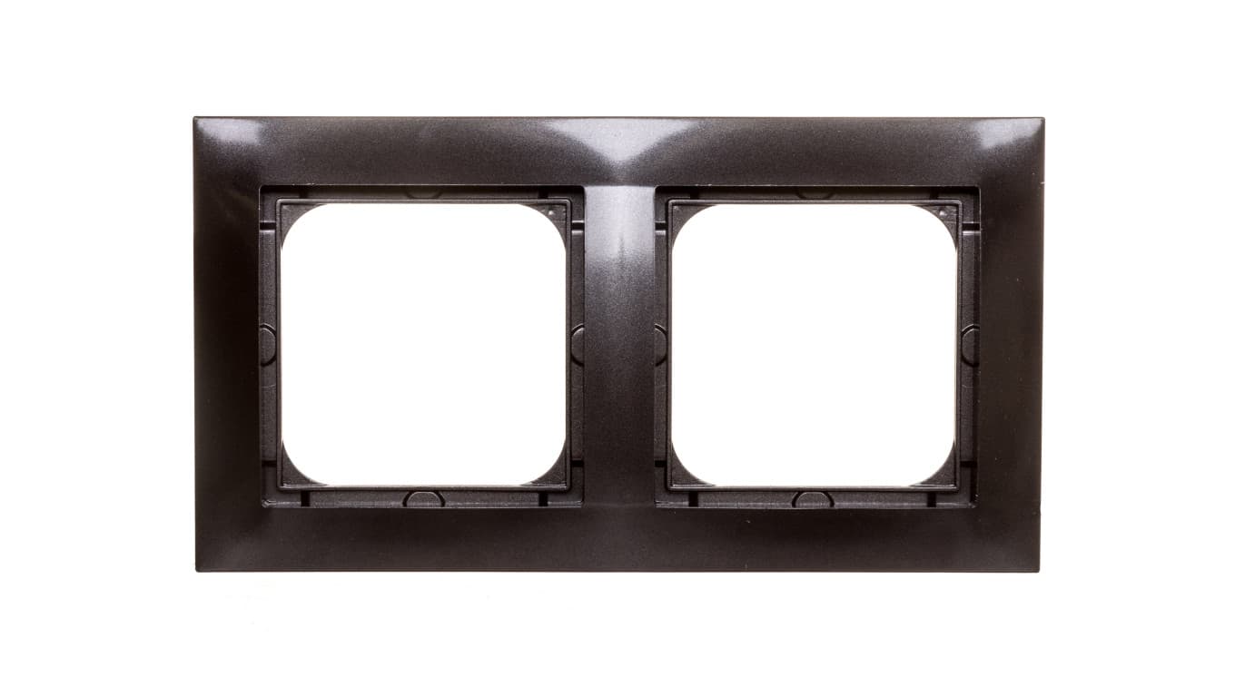 Ospel Ramka podwójna Impresja ANTRACYT PROMOCJA R-2Y/50