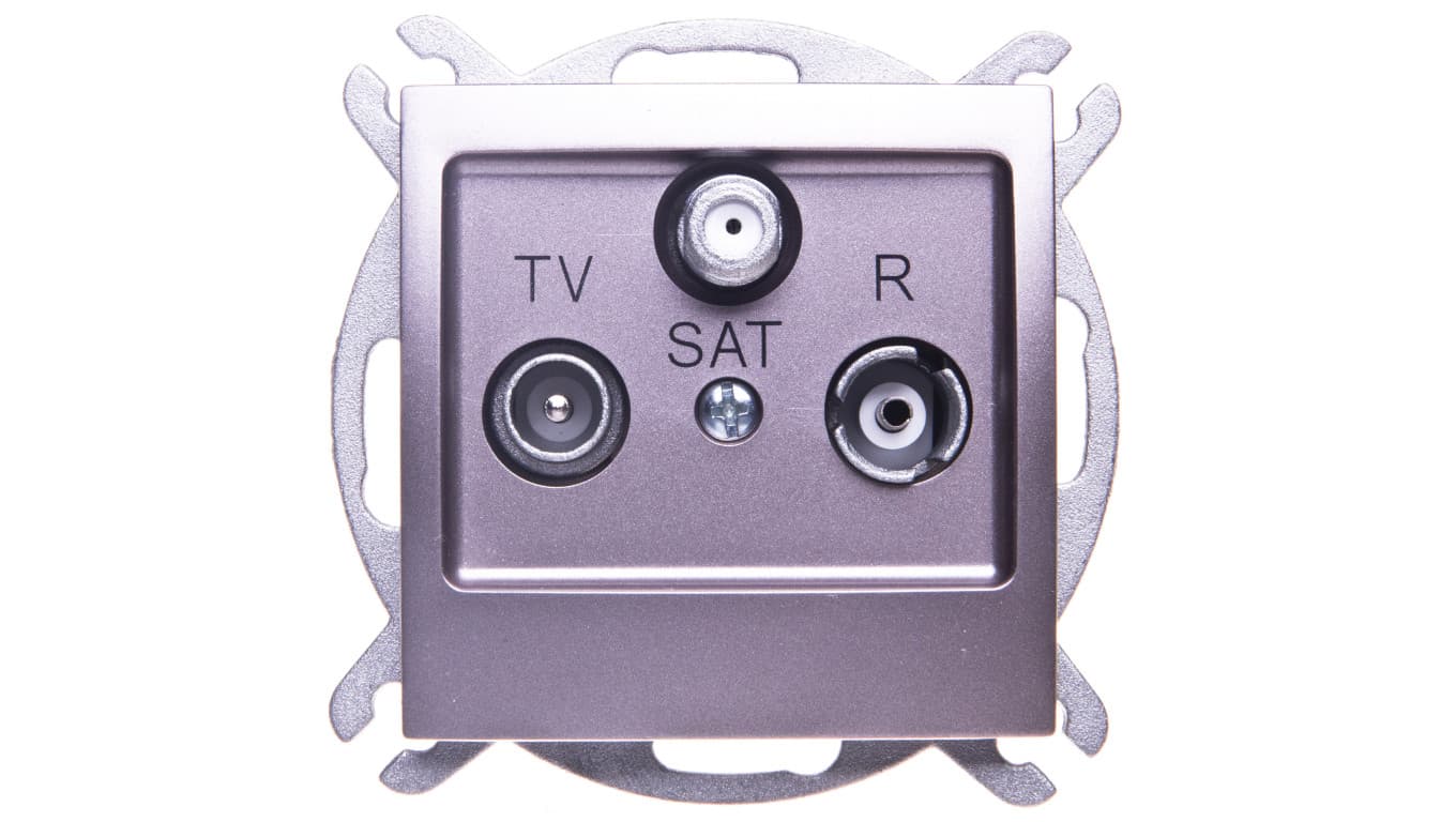 LEDart antenowe RTV-SAT bez ramki - Ospel Impresja GPA-YS/m/23, kolor tytan