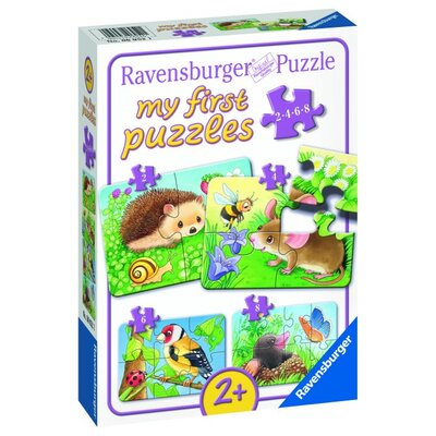 Ravensburger 06952 urocza mieszkańców ogrodowa, My First Puzzles 2,4,6,8 części