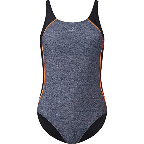 Tecnopro Rusantia damski kostium kąpielowy szary Grey Dark/Melange 44