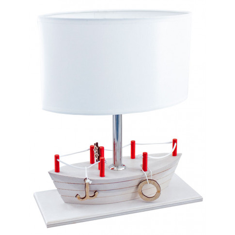 Bielona lampka nocna dla dzieci statek - 4X S184 Zofix