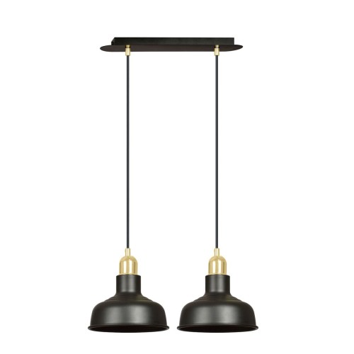 Emibig Ibor lampa wisząca 2-punktowa czarna 1042/2 1042/2