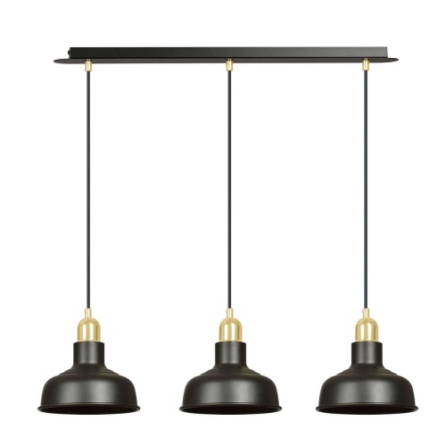 Emibig Ibor lampa wisząca 3-punktowa czarna 1042/3 1042/3