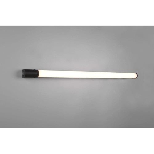 Trio Piera LED kinkiet z gniazdkiem wtykowym IP44/L119/21W czarny 284071232