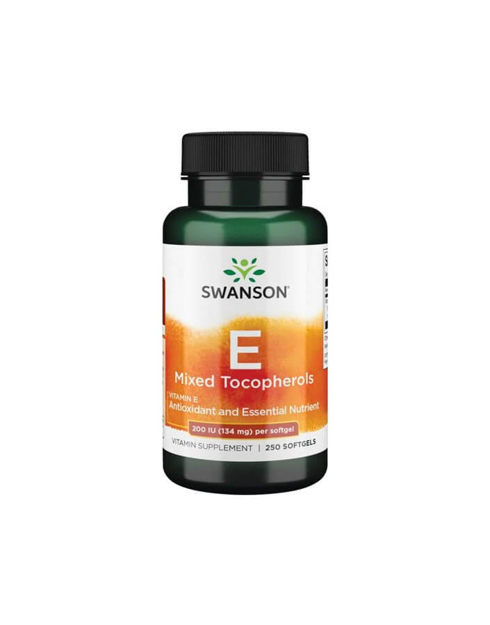 SWANSON Witamina E 200IU mieszanka tokotrienoli Vitamin E Mixed Tocopherols 250 kapsułek