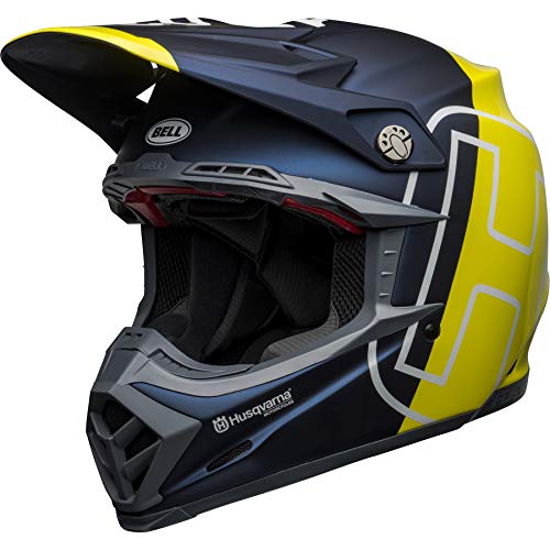 BELL Helmets Moto-9 Flex Husqvarna Gotland M/G Blue/Hi-Viz L