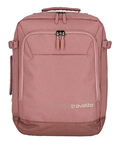 travelite 006912-14 Plecak/torba w standardowym rozmiarze IATA Kabine seria bagażowa Kick Off: praktyczny plecak na urlop i sport, 50 cm, 35 litrów, różowy