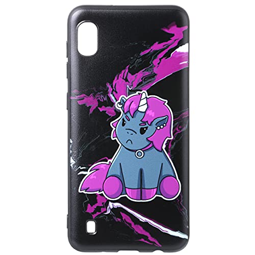 Corimori – Grumpy Ruby, etui na telefon komórkowy Samsung Galaxy model A10, etui ochronne do wielu różnych telefonów komórkowych, czarno-fioletowe