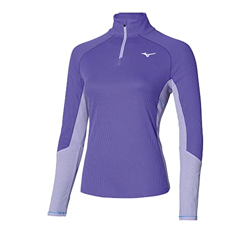 Mizuno Damska koszulka Dryaeroflow Ls Hz Po prostu fioletowa XS J2GA1712
