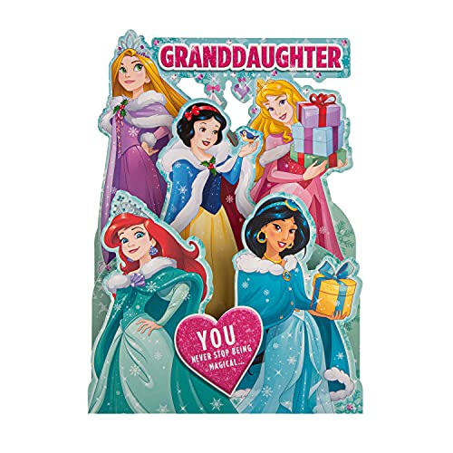 Hallmark Kartka świąteczna dla wnuczki z Hallmark - Pop-up 3D Disney Princess Design 25561961
