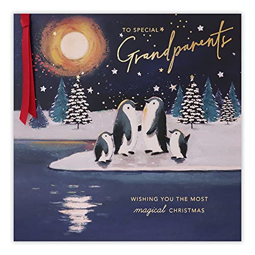 Clintons Clintons: Peguin Family Grandparents kartka świąteczna 1170556
