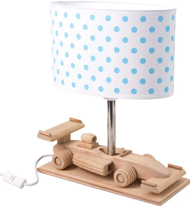 Biało-niebieska lampka nocna dziecięca auto - 5X S191 B7-Z47