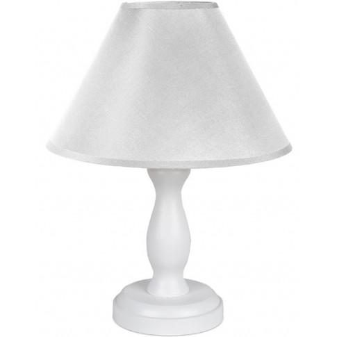 Biała lampka nocna dziecięca drewniana - S193 G6-H85