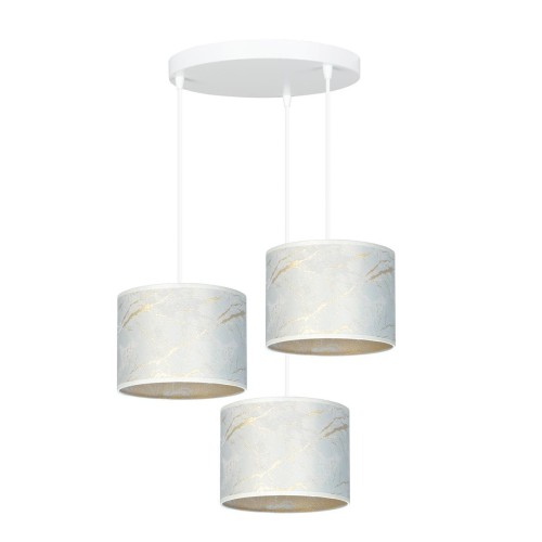 Emibig Broddi lampa wisząca 3-punktowa biała 1049/3PREM 1049/3PREM