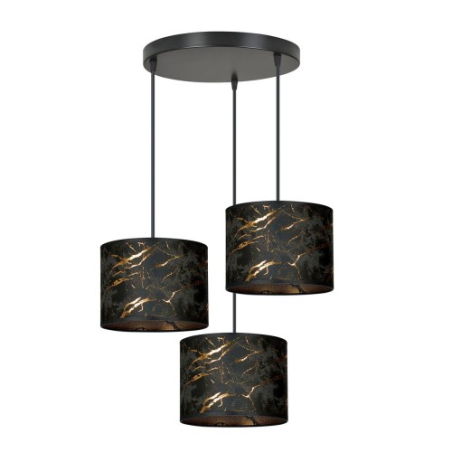 Emibig Broddi lampa wisząca 3-punktowa czarna 1048/3PREM 1048/3PREM