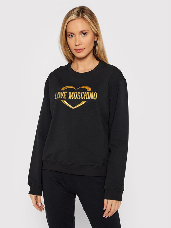 Love Moschino Bluza W630646E 2288 Czarny Regular Fit