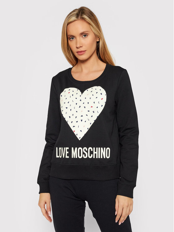 Love Moschino Bluza W632208E 2288 Czarny Regular Fit