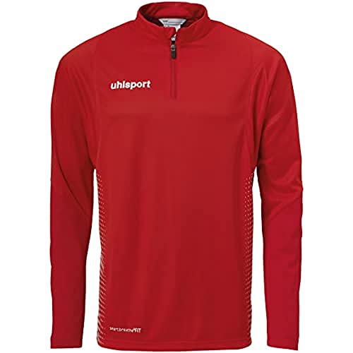 uhlsport uhlsport Dziecięce t-shirty SCORE 1/4 ZIP Top, czerwony/biały, 140 100214604