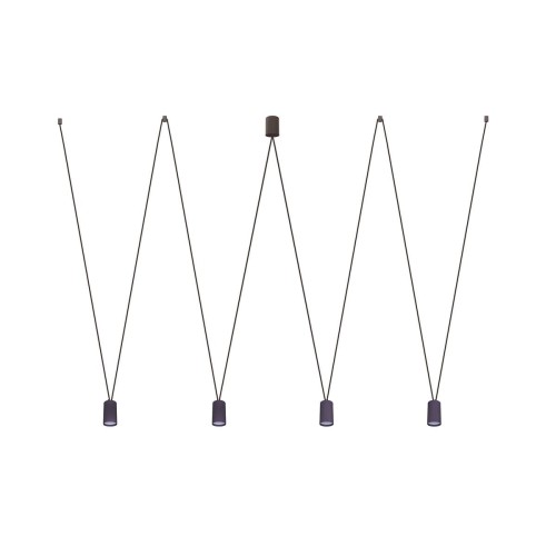 Nowodvorski More Eye lampa wisząca 4-punktowa czarna 7822 7822n