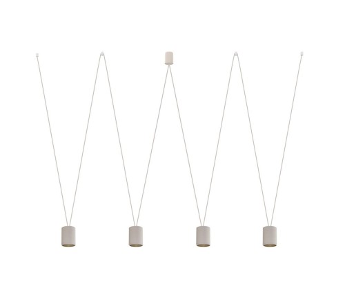 Nowodvorski More Tone lampa wisząca 4-punktowa biała/złota 7816 7816n