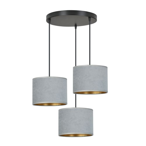 Emibig Hilde lampa wisząca 3-punktowa szara 1050/3PREM 1050/3PREM