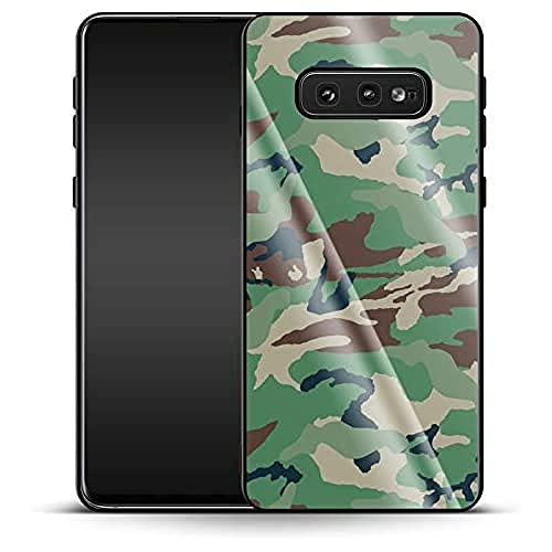 Luksusowe etui na telefon komórkowy Green and Brown Camo Samsung Galaxy S10e