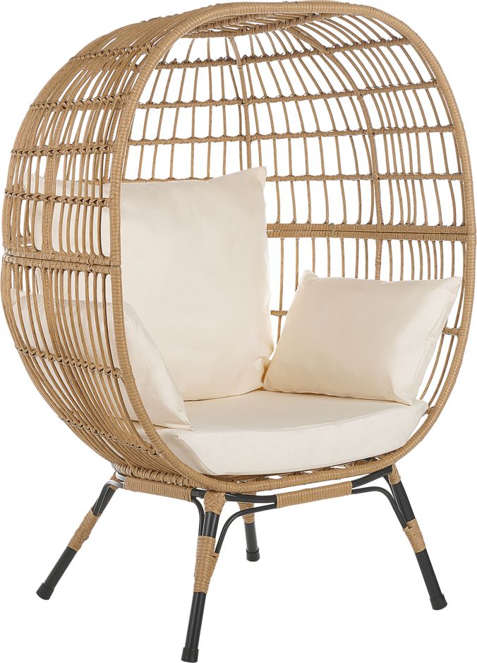 Shumee Rattanowy fotel kokon naturalny VEROLI 263955