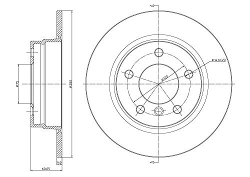 METELLI Tarcza hamulcowa 23-0229C