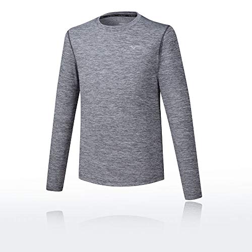 Mizuno Męska koszulka Impulse Core Ls Szary Magnes S