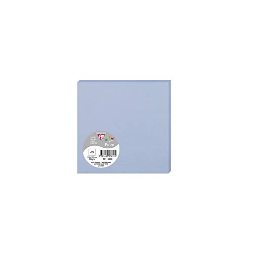 Clairefontaine 11839C opakowanie (z 25 kartkami pyłków, 135 x 135 mm) 210 g, lawendowy niebieski