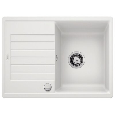 Blanco ZIA 45 S Compact Silgranit PuraDur Biały odwracalny, korek auto. (524715)
