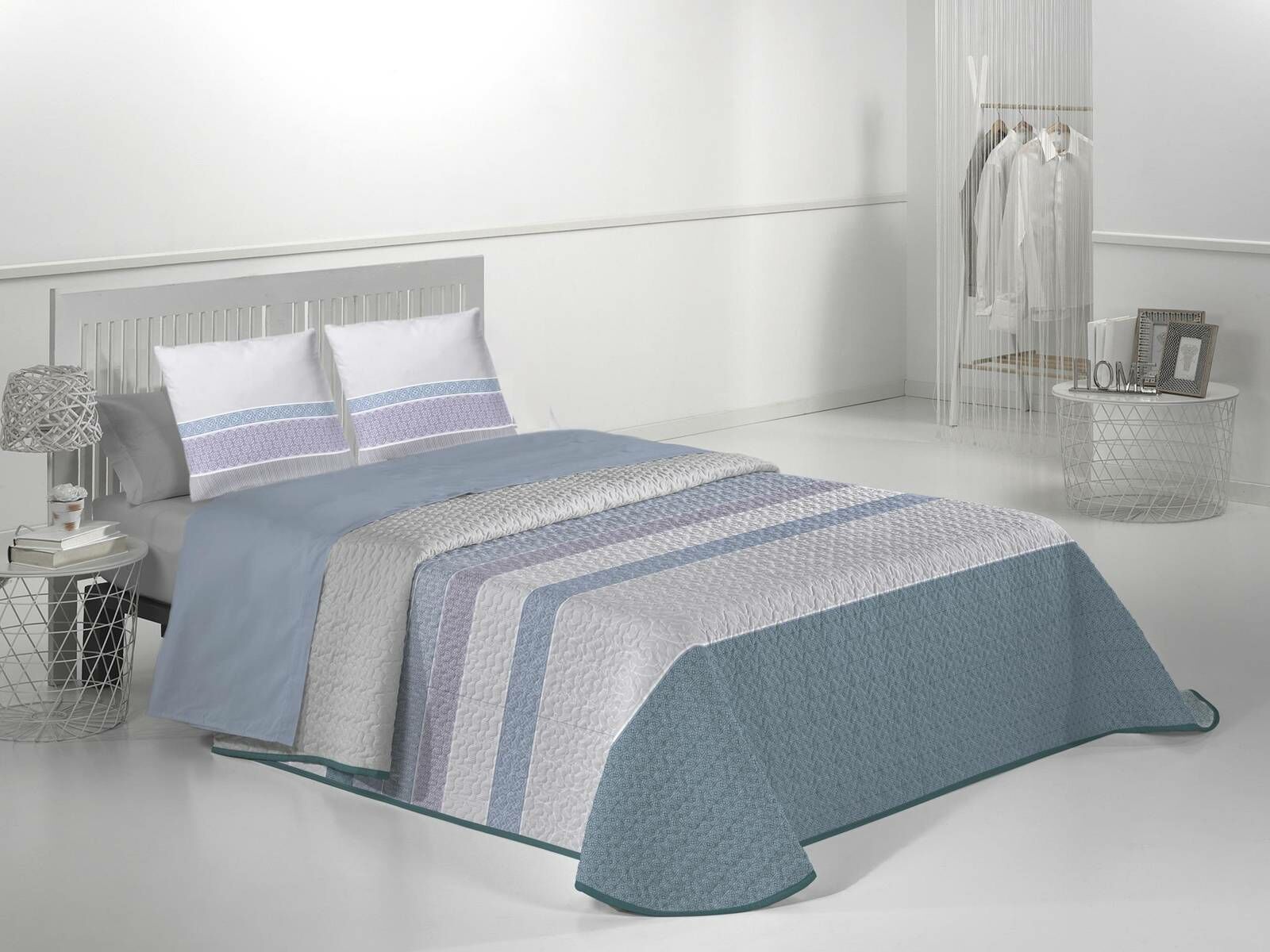 JVR Tejidos Narzuta Coral Azul