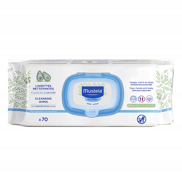 Mustela Chusteczki oczyszczające, 70 szt.