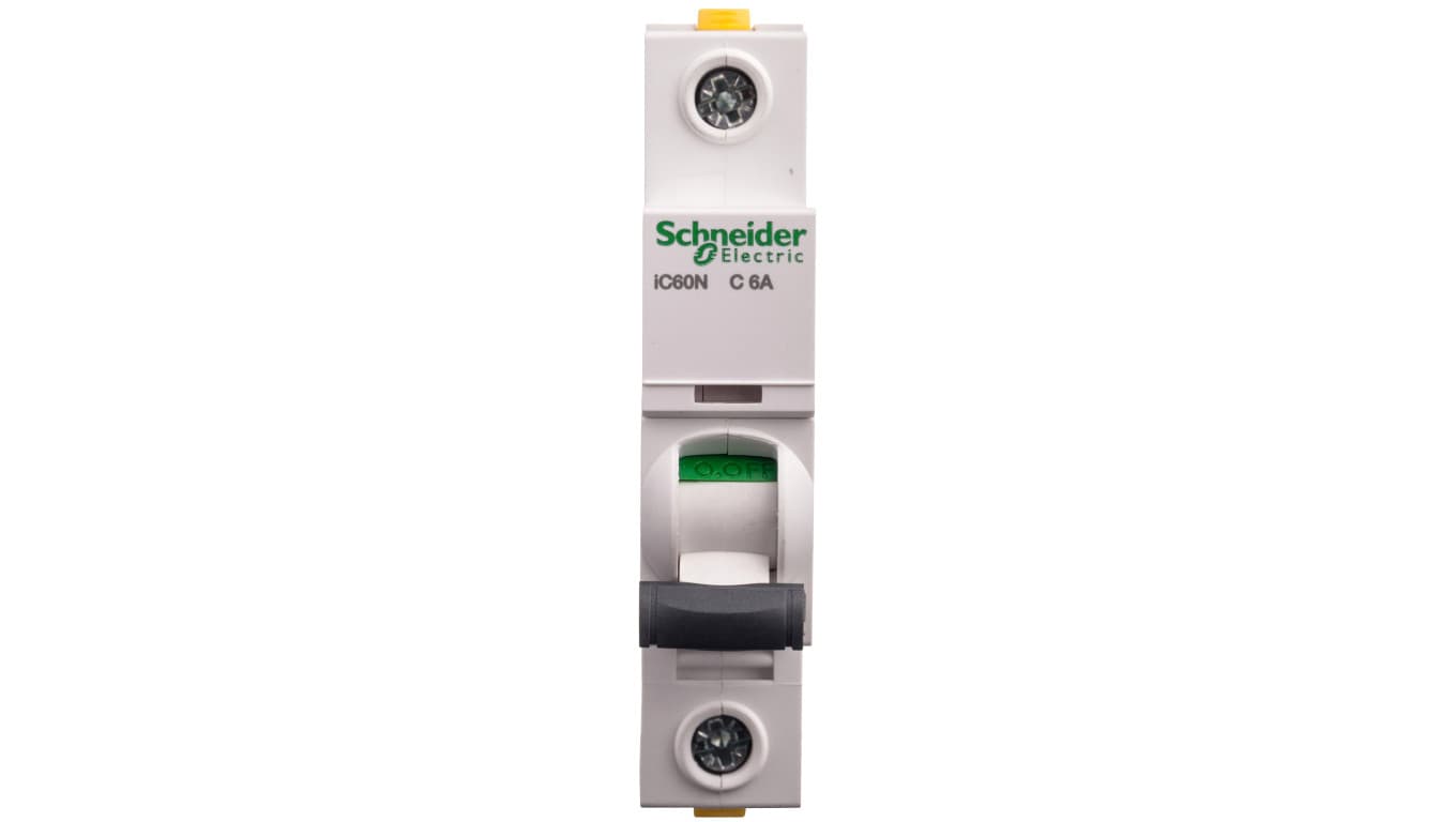 Schneider Electric Wyłącznik nadprądowy jednobiegunowy C 6A iC60N A9F04106