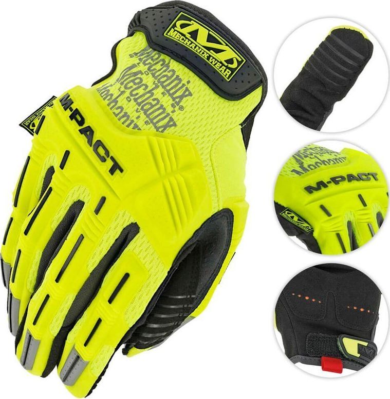 Mechanix Wear Mechanix Wear Rękawice Hi-Viz M-Pact Żółte S