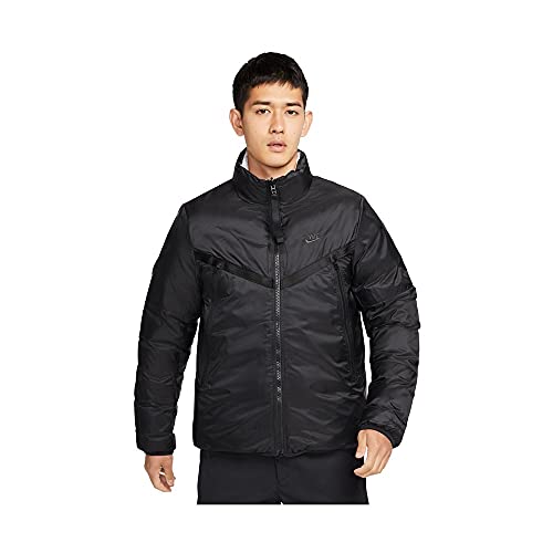 Nike Męska kurtka M NSW Tf Rpl Revival Rev JKT, Black/DK SMOKE GREY, L DD6974