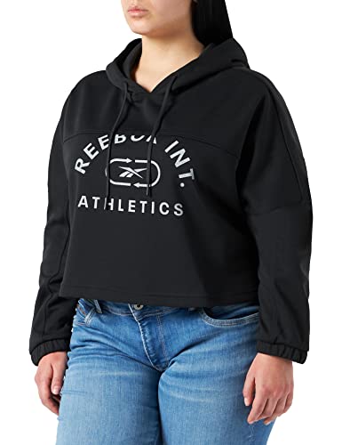 Reebok Damska bluza z kapturem Wor Performance (długi rękaw), Czarny, XS GS1917