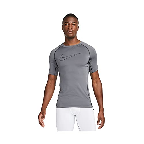 Nike Męski t-shirt M Np Df Tight Top Ss, Iron Grey/Black/Black, 3XL
