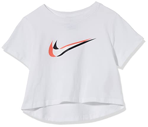 NIKE Koszulka dziewczęca G NSW SS Crop Tee, biała, M