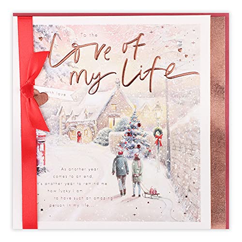 Clintons Clintons: 'Love of My Life' para w śnieżnej uliczce kartka świąteczna 1181391