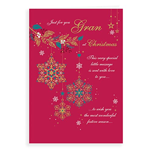 Klasyczna kartka świąteczna Gran - 23 x 15 cm - Regal Publishing