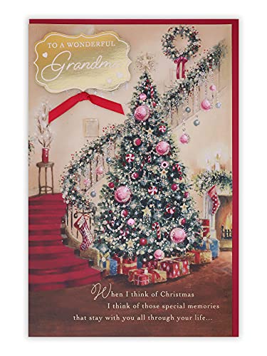 Clintons Clintons: 'Trad Tree Next To Stairs Grandma' kartka świąteczna 1170551