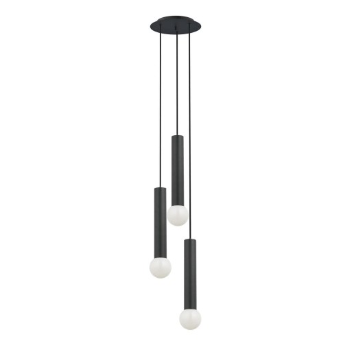 Nowodvorski Nowoczesna lampa wisząca BATON BLACK III zwis czarny 7856