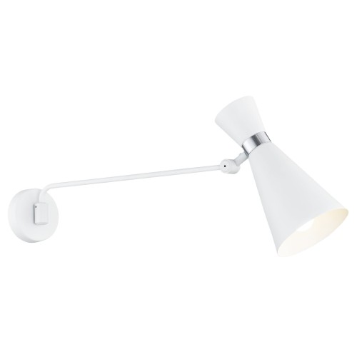 Argon Kinkiet LAMPA ścienna LUKKA 3889 metalowa OPRAWA regulowany reflektorek na wysięgniku biały 3889