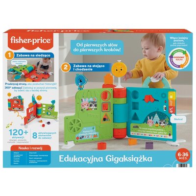 Fisher Price Price Price Ucz się i śmiej! Edukacyjna gigaksiążka HCL06 HCL06