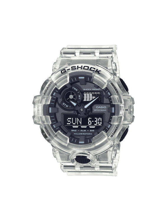 G-Shock Zegarek GA-700SKE-7AER Classic White Skeleton -