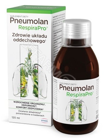 Stada PHARM SPÓŁKA Z OGRANICZONĄ ODPOWIEDZIALNOŚCI Pneumolan RespiraPro syrop 120 ml 3788021