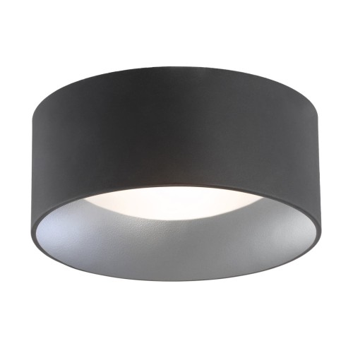 MLAMP Plafon LAMPA sufitowa ARMOH 704 MLAMP okrągła OPRAWA natynkowa czarna srebrna ARMOH 704