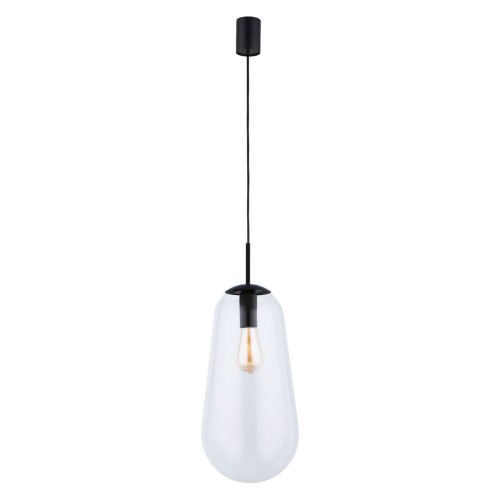 Nowodvorski Pear L lampa wisząca 1-punktowa czarna 7797 7797n